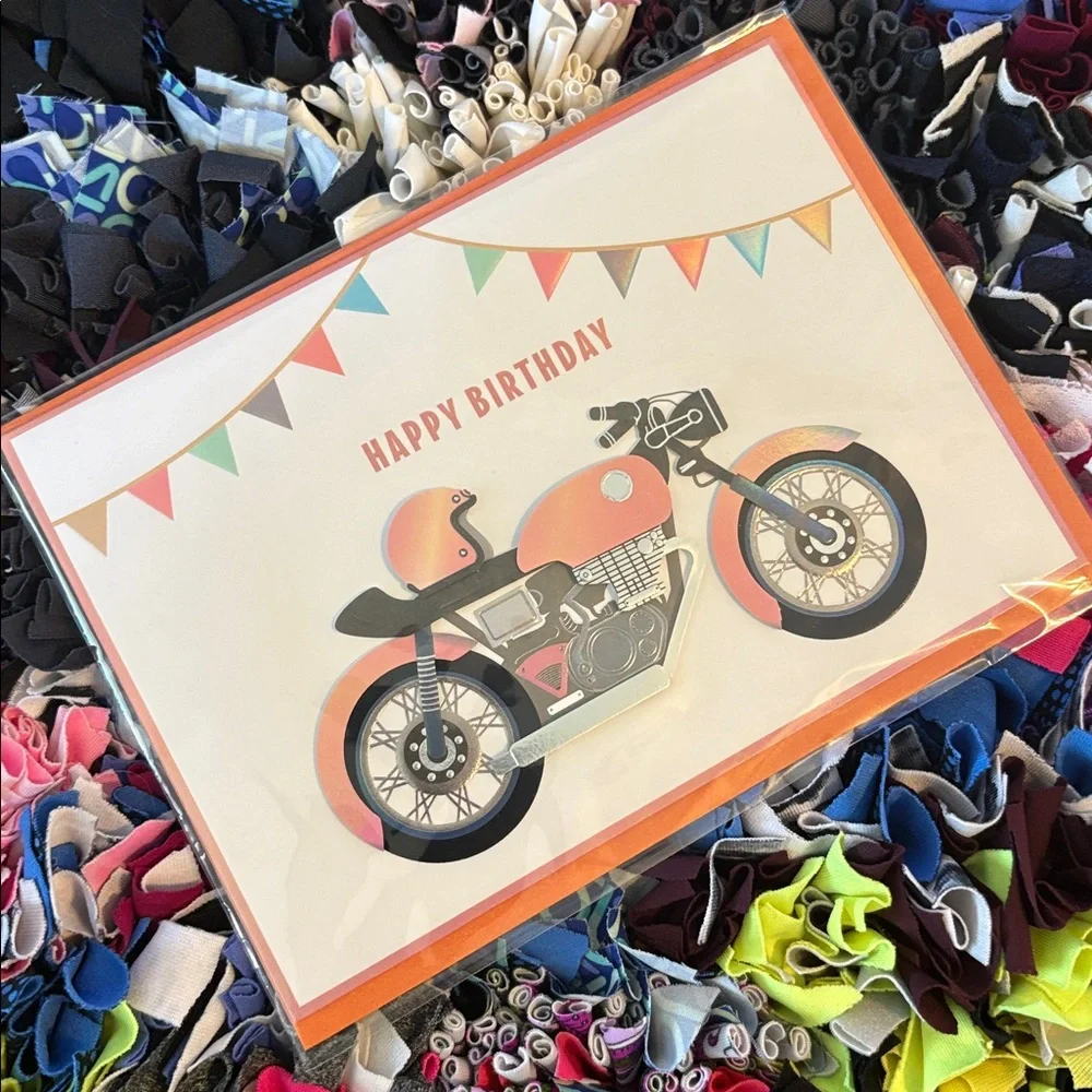 🆕Papyrus Motorcycle Birthday Greeting Card